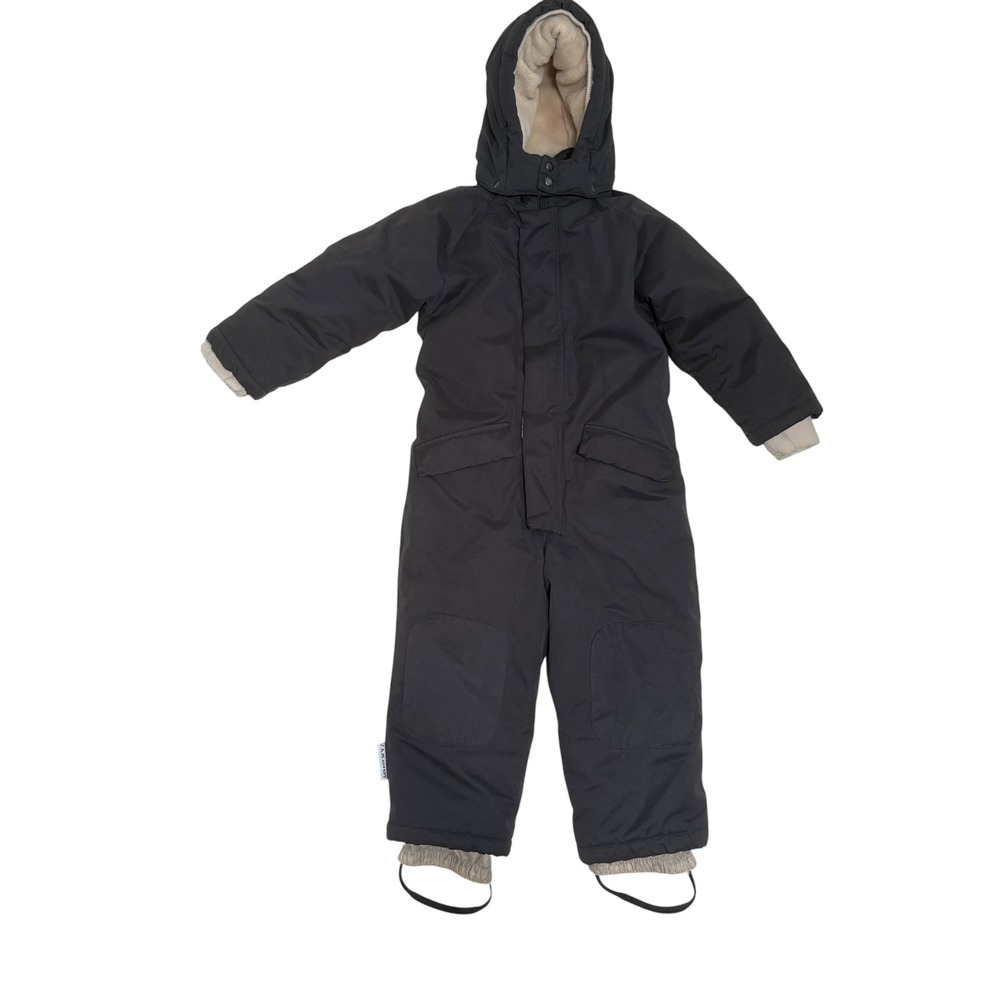 7 A.M. Enfant Snowsuit Grand Kids 4T-5T Gray Hooded Insulated One Piece SSG80